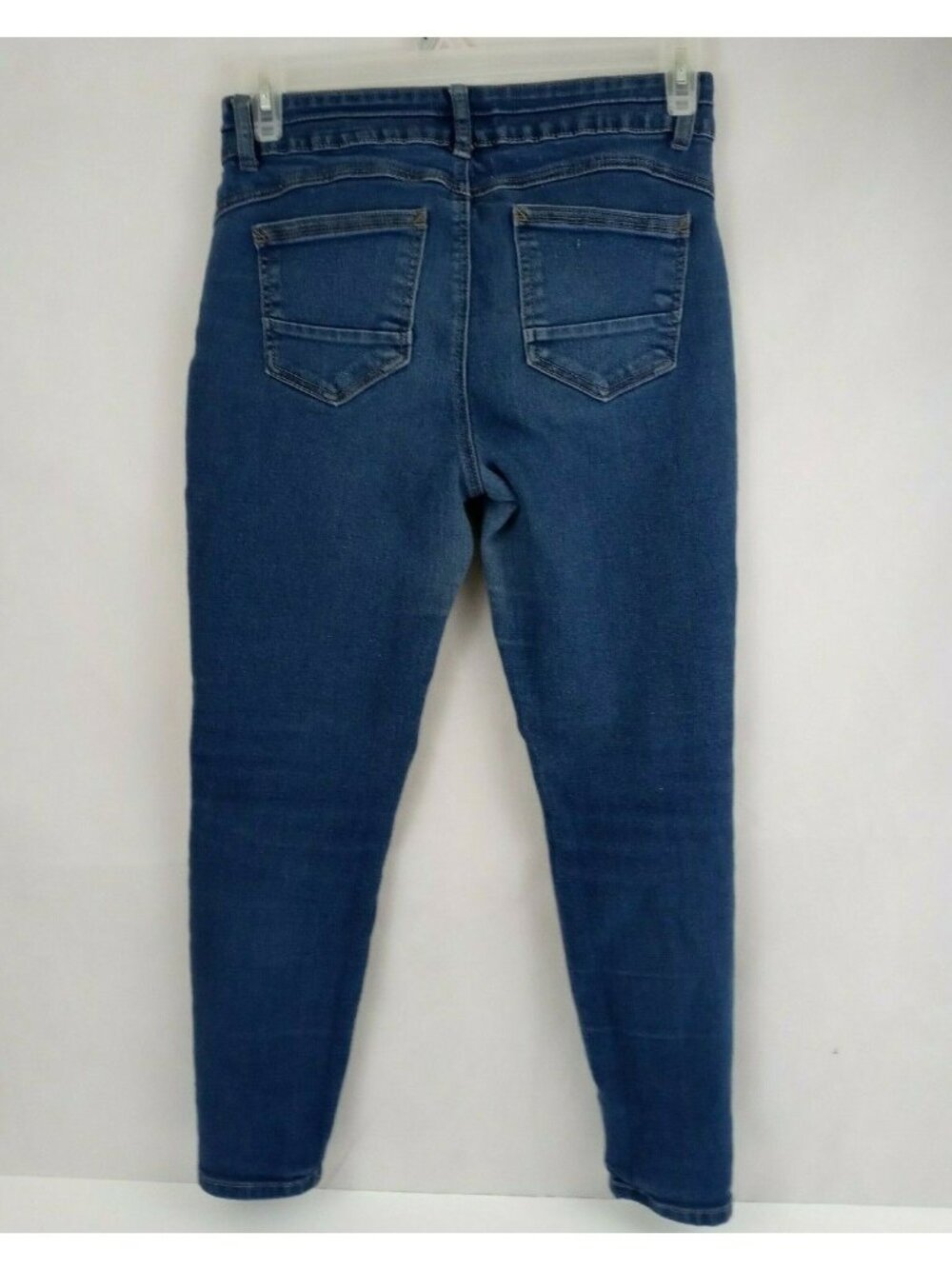 Angels Straight Leg Distressed Dark Wash Mid Rise Jeans Size W28 L 26 - Picture 2 of 9